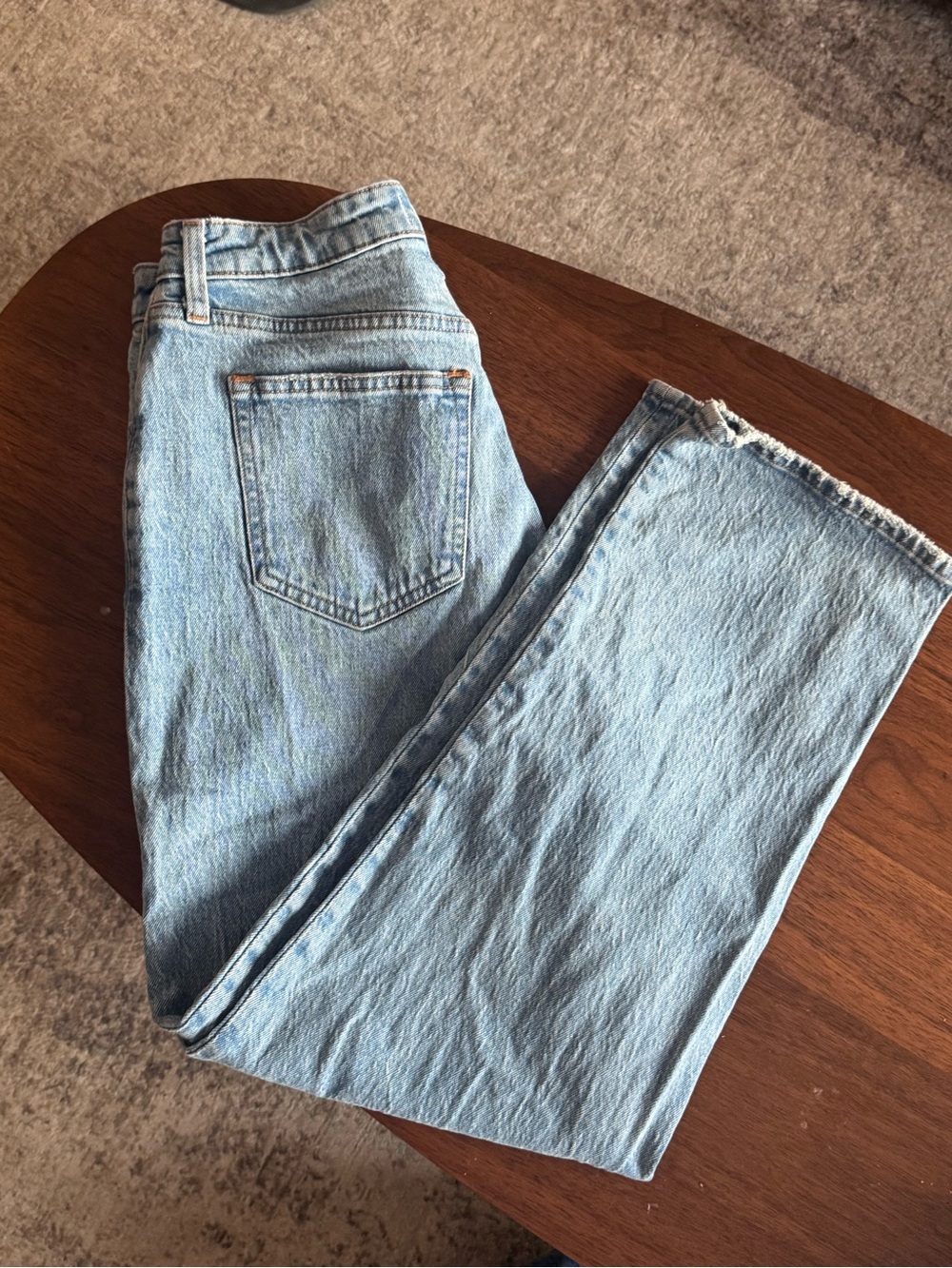 Abercrombie & Fitch Curve Love Vintage Straight High Rise Jean.